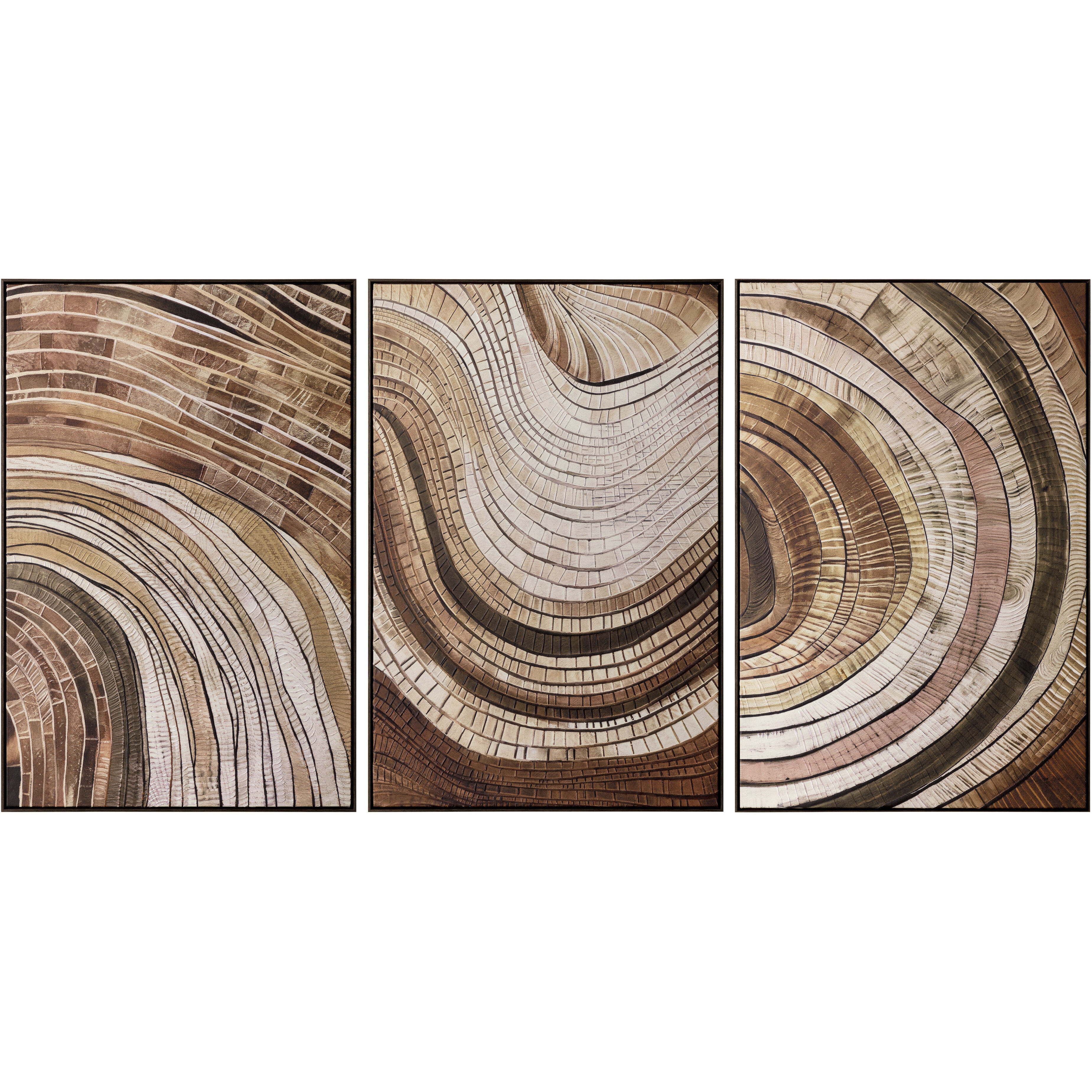 Turning Point I Bronze Floater Frame Luxe Art